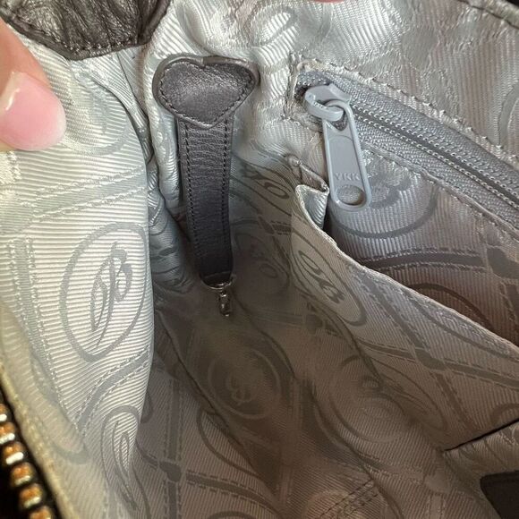 BRIGHTON Vintage Leather Crossbody Croc Embossed - Picture 9 of 13